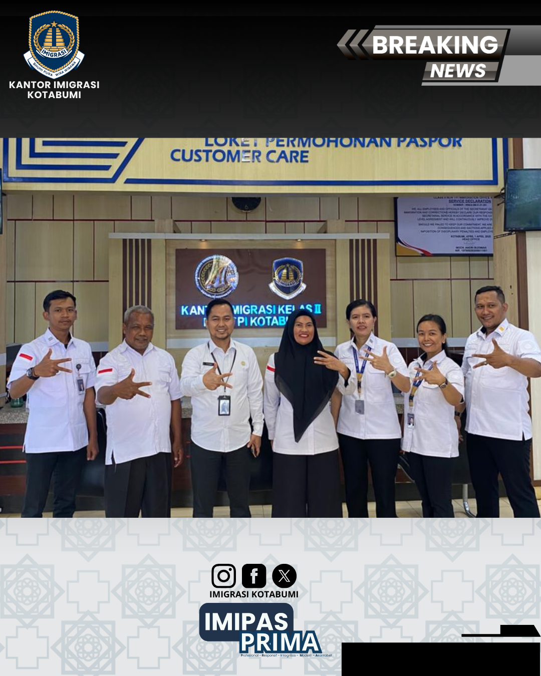 Imigrasi Kotabumi Terima Kunjungan Studi Tiru dari Rudenim Jakarta
