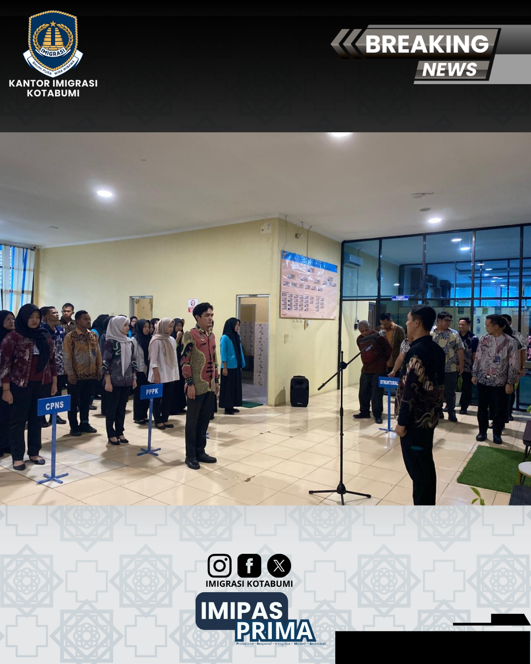 Apel Sore Kanim Kotabumi: Kaur Keuangan Tekankan Optimalisasi Penyerapan Anggaran
