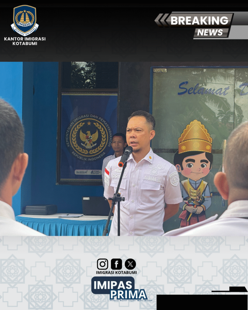 Apel Pagi Imigrasi Kotabumi Tekankan Disiplin dan Peningkatan Pelayanan