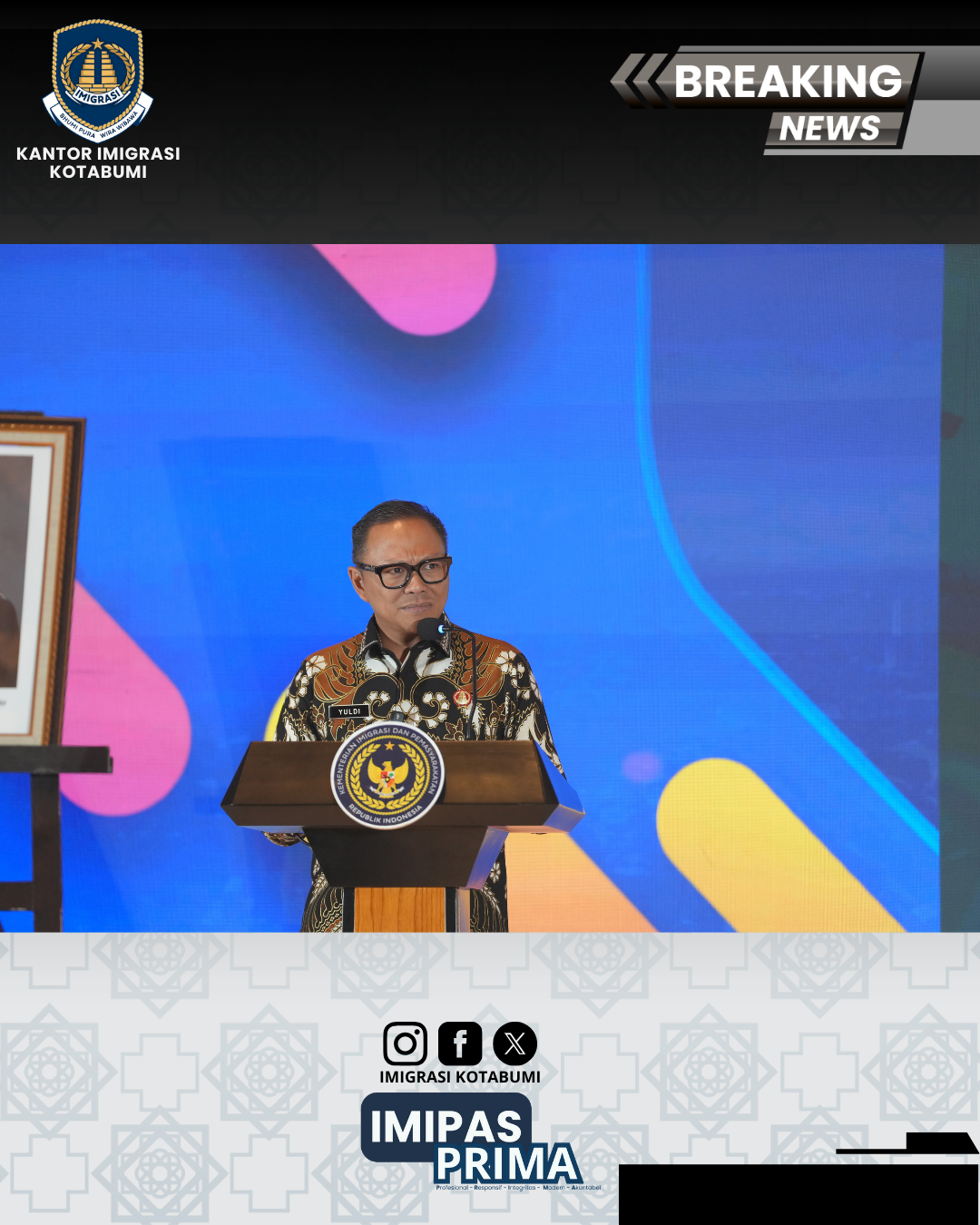 Imigrasi Kotabumi Ikuti Rakor Evaluasi Kinerja dan SISBINKAR
