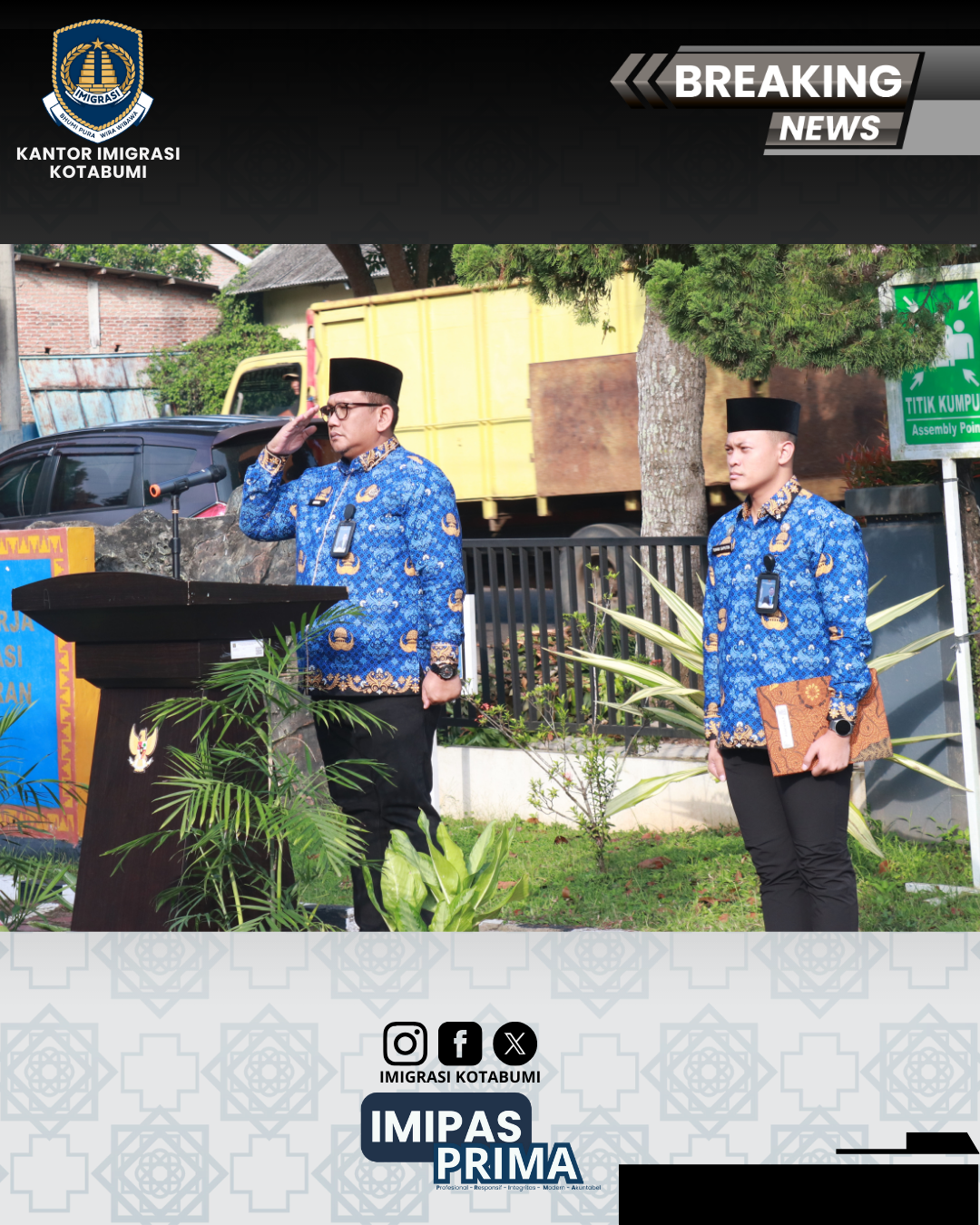 Perempuan Berdaya Menuju Indonesia Emas 2045, Imigrasi Kotabumi Gelar Upacara Hari Ibu