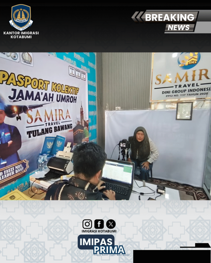 40 Calon Jamaah Umroh Ikuti Layanan Eazy Paspor Imigrasi Kotabumi
