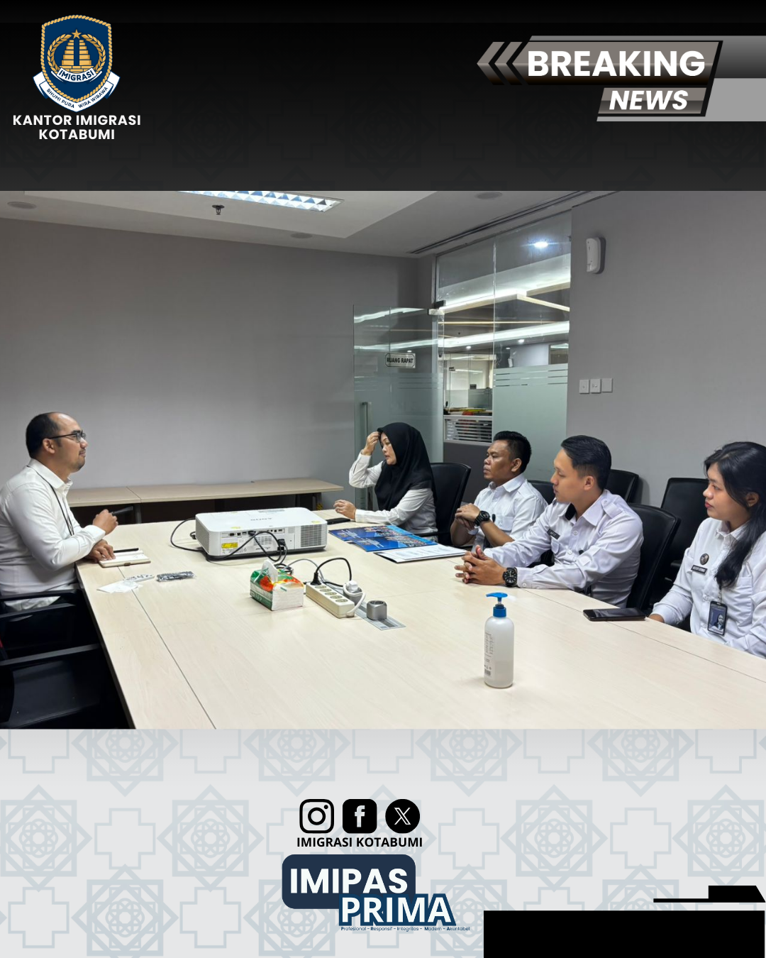 Imigrasi Kotabumi Laksanakan Konsultasi Program dan Pelaporan di Direktorat Jenderal Imigrasi