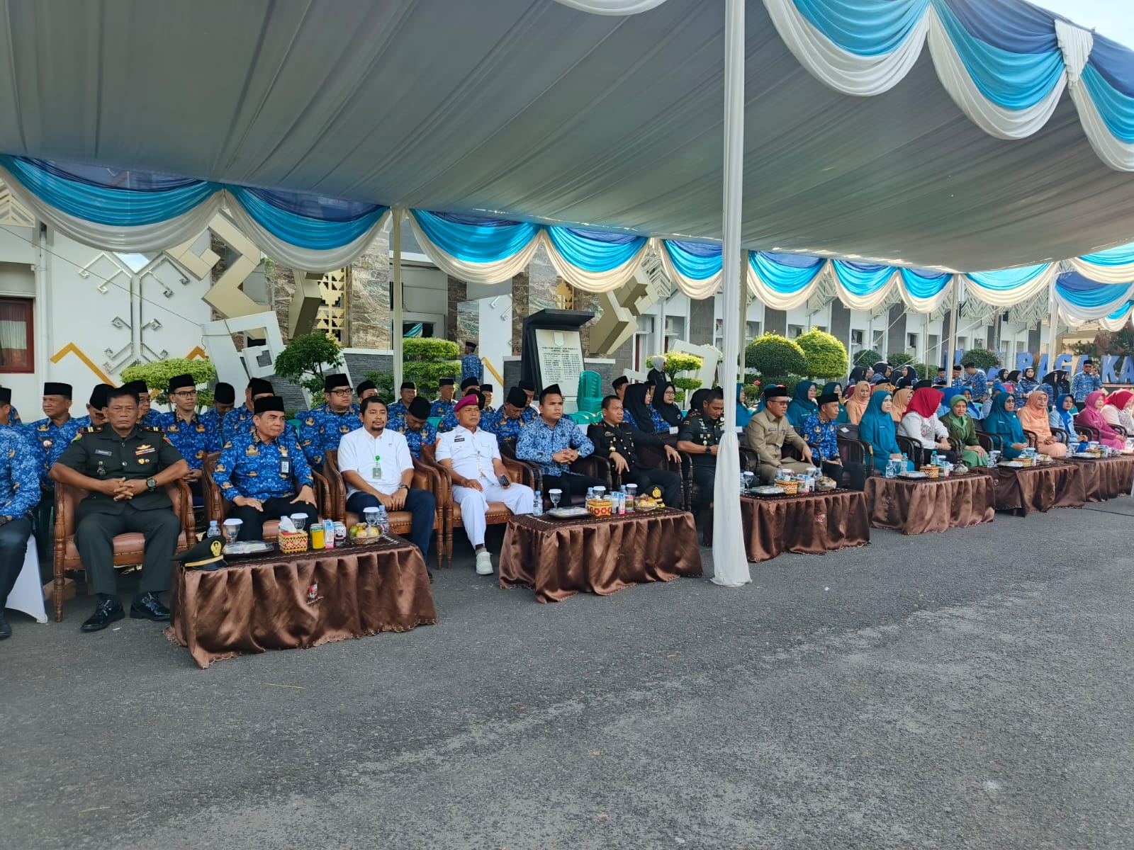 Imigrasi Kotabumi Ikut Serta dalam Upacara HUT KORPRI ke-54 di Pemerintah Lampung Utara