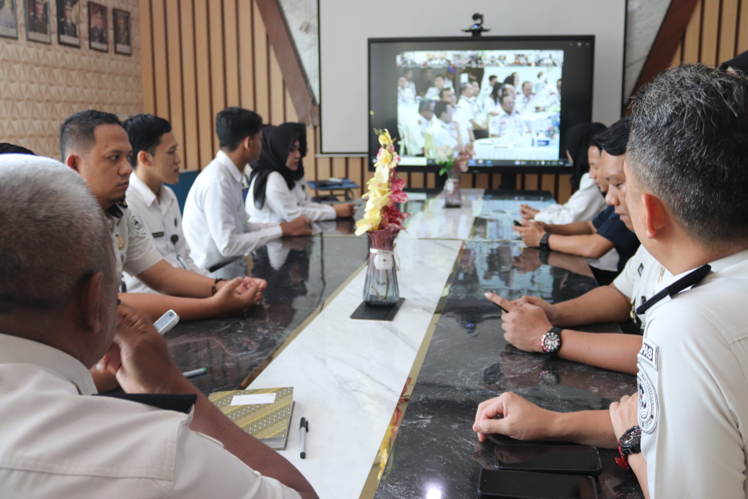 Imigrasi Kotabumi Ikuti Zoom Pembukaan Rapat Koordinasi Hari Bakti Imigrasi ke-76