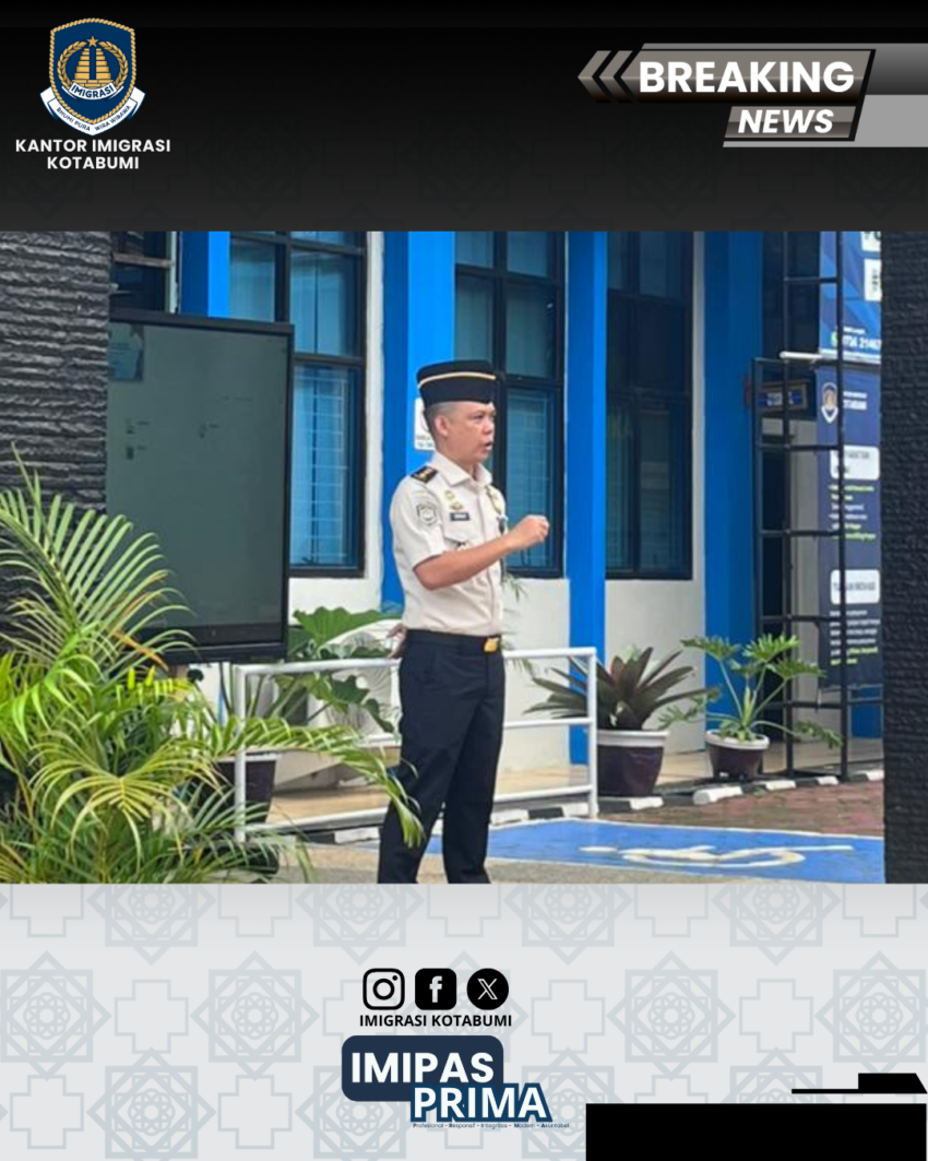 Apel Pagi Awal Tahun 2026, Imigrasi Kotabumi Tekankan Disiplin dan Profesionalisme