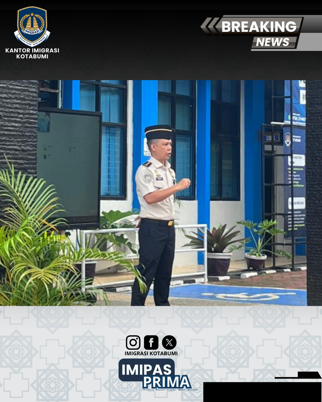 Apel Pagi Awal Tahun 2026, Imigrasi Kotabumi Tekankan Disiplin dan Profesionalisme