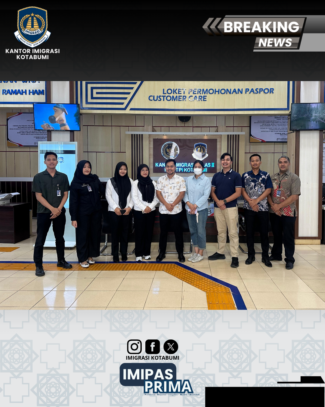 Imigrasi Kotabumi Hadirkan Layanan Paspor Simpatik untuk Masyarakat