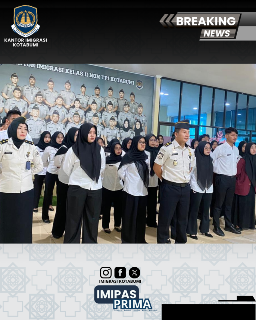 Kantor Imigrasi Kotabumi Ikuti Apel Bersama Awal Tahun 2026 Secara Virtual