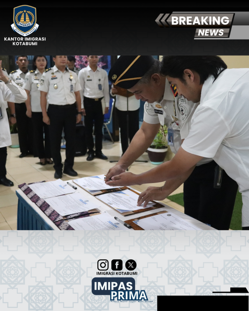 Penandatanganan Pakta Integritas, Maklumat Pelayanan, dan Komitmen Bersama Pembangunan Zona Integritas