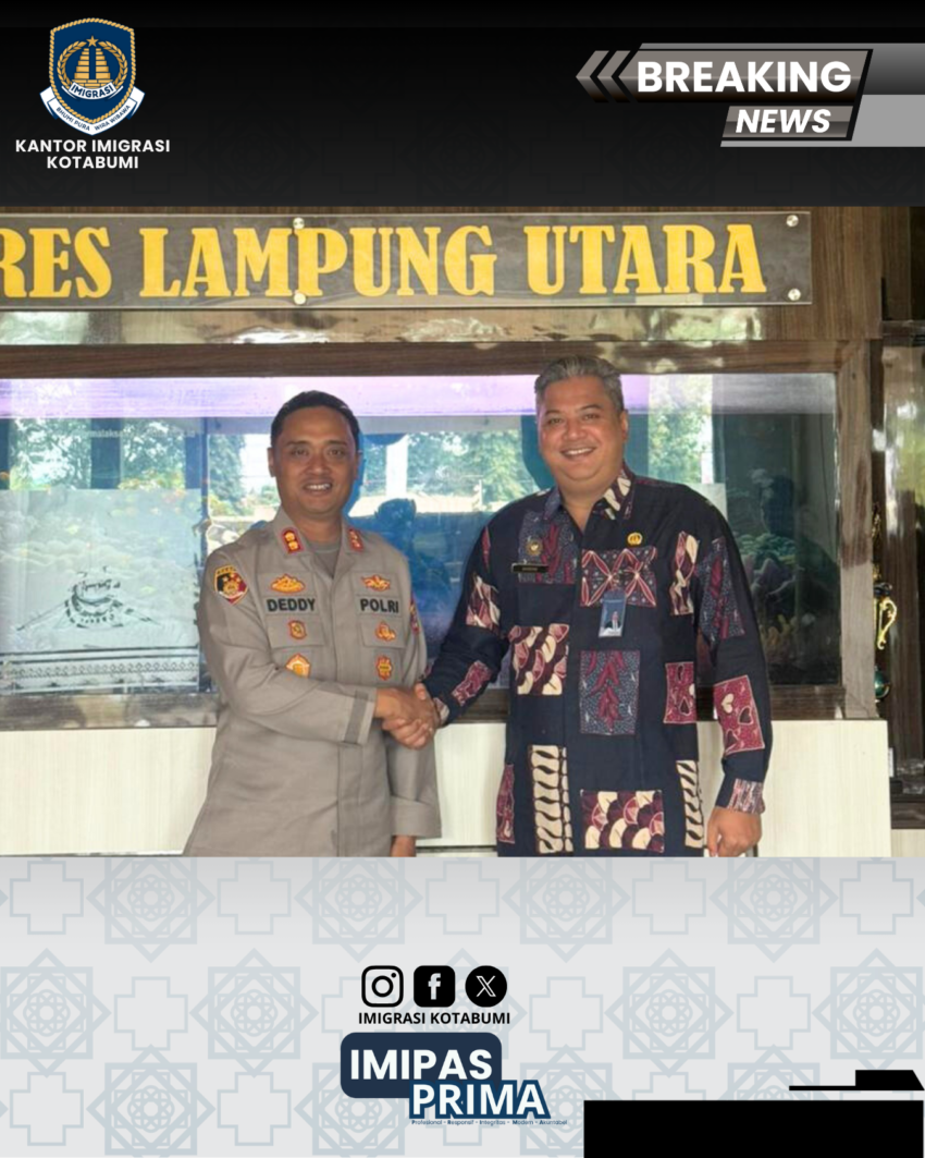 Kepala Kantor Imigrasi Kotabumi Lakukan Koordinasi dan Silaturahmi dengan Polres Lampung Utara