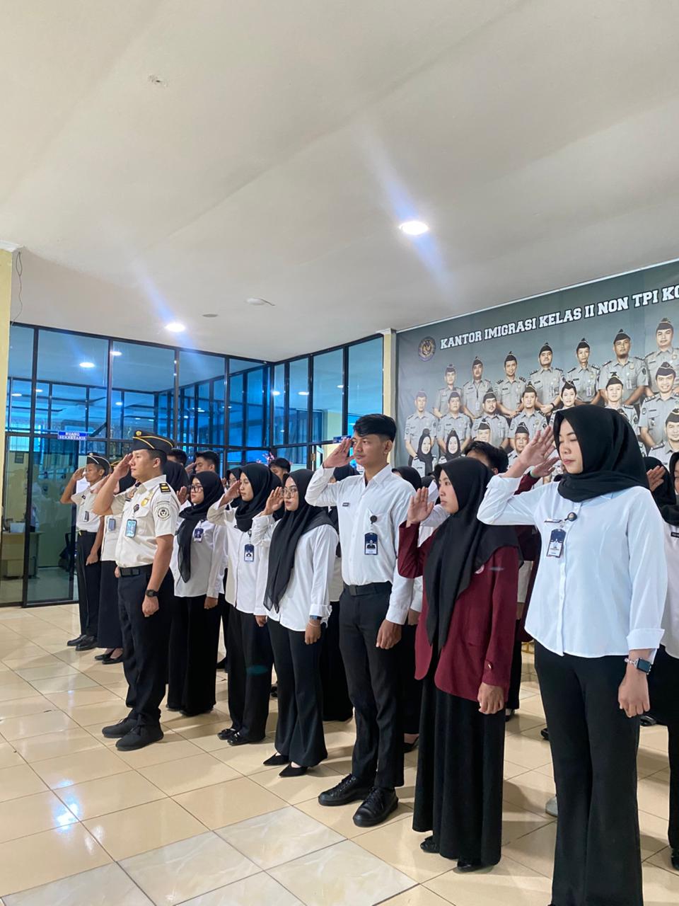Kantor Imigrasi Kotabumi Ikuti Apel Bersama Awal Tahun 2026 Secara Virtual