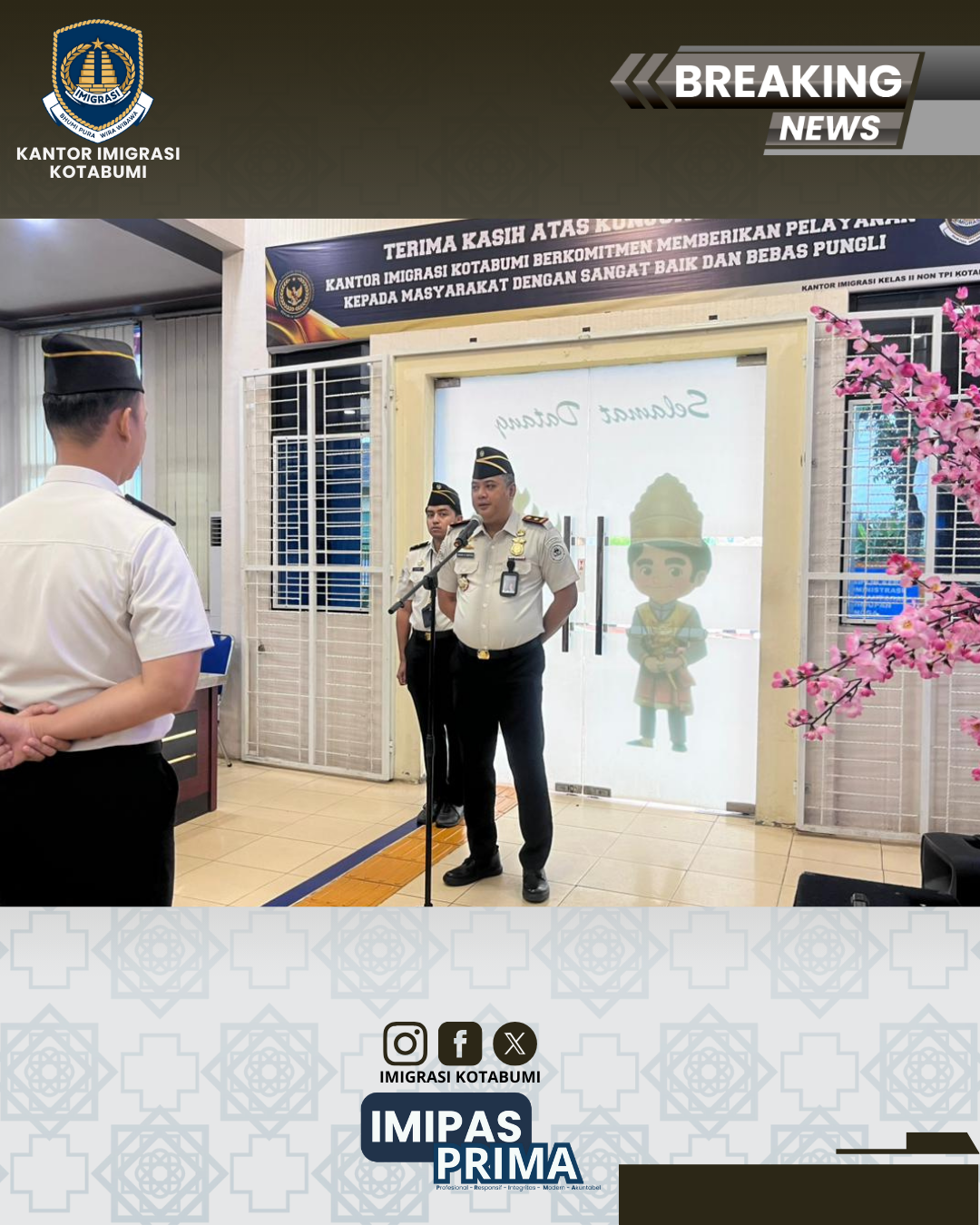 Apel Pagi Imigrasi Kotabumi: Bangun Kepedulian dan Disiplin dalam Bekerja
