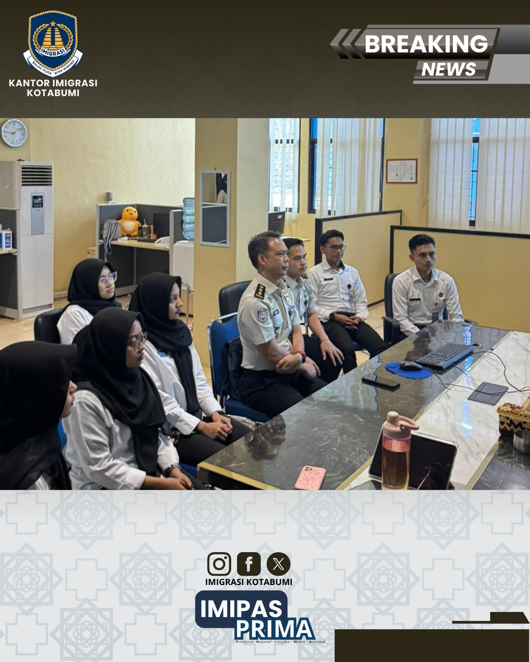 Imigrasi Kotabumi Ikuti Sosialisasi Pemanfaatan LDK dan Optimalisasi Google Workspace