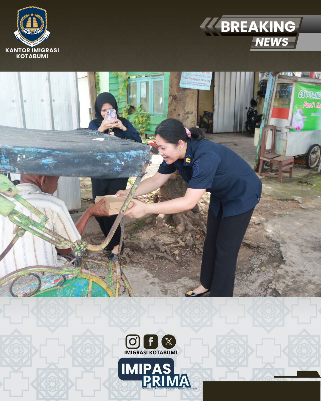 Kegiatan Jumat Berkah Kantor Imigrasi Kotabumi dalam Menumbuhkan Nilai Kepedulian dan Kebersamaan