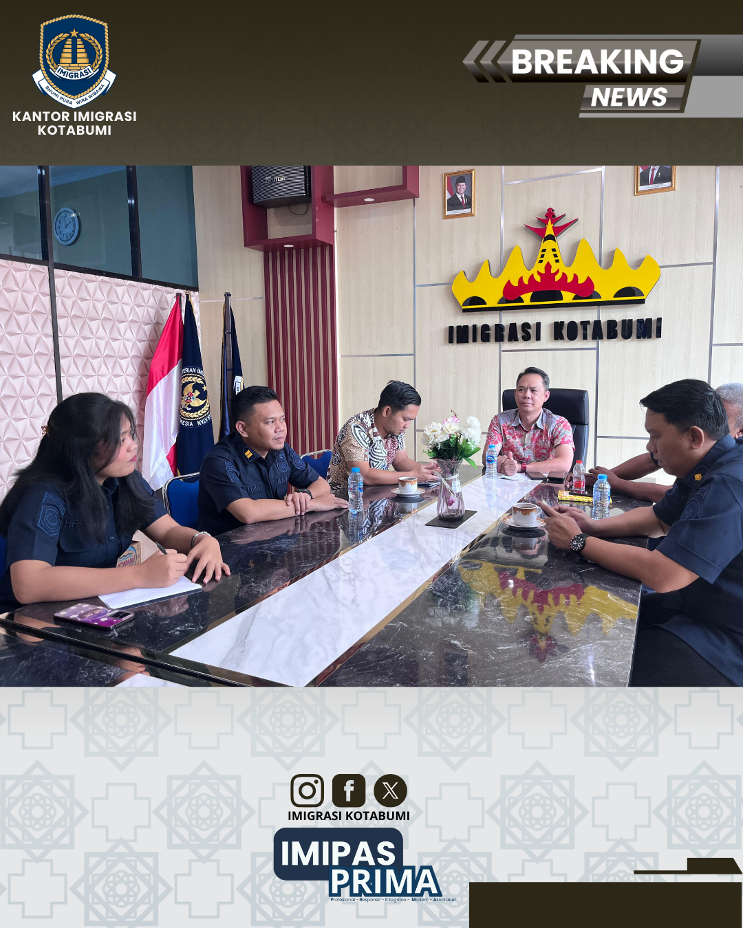 Imigrasi Kotabumi Ikuti Entry Meeting Pemeriksaan BPK RI atas Laporan Keuangan Tahun 2025 secara Daring