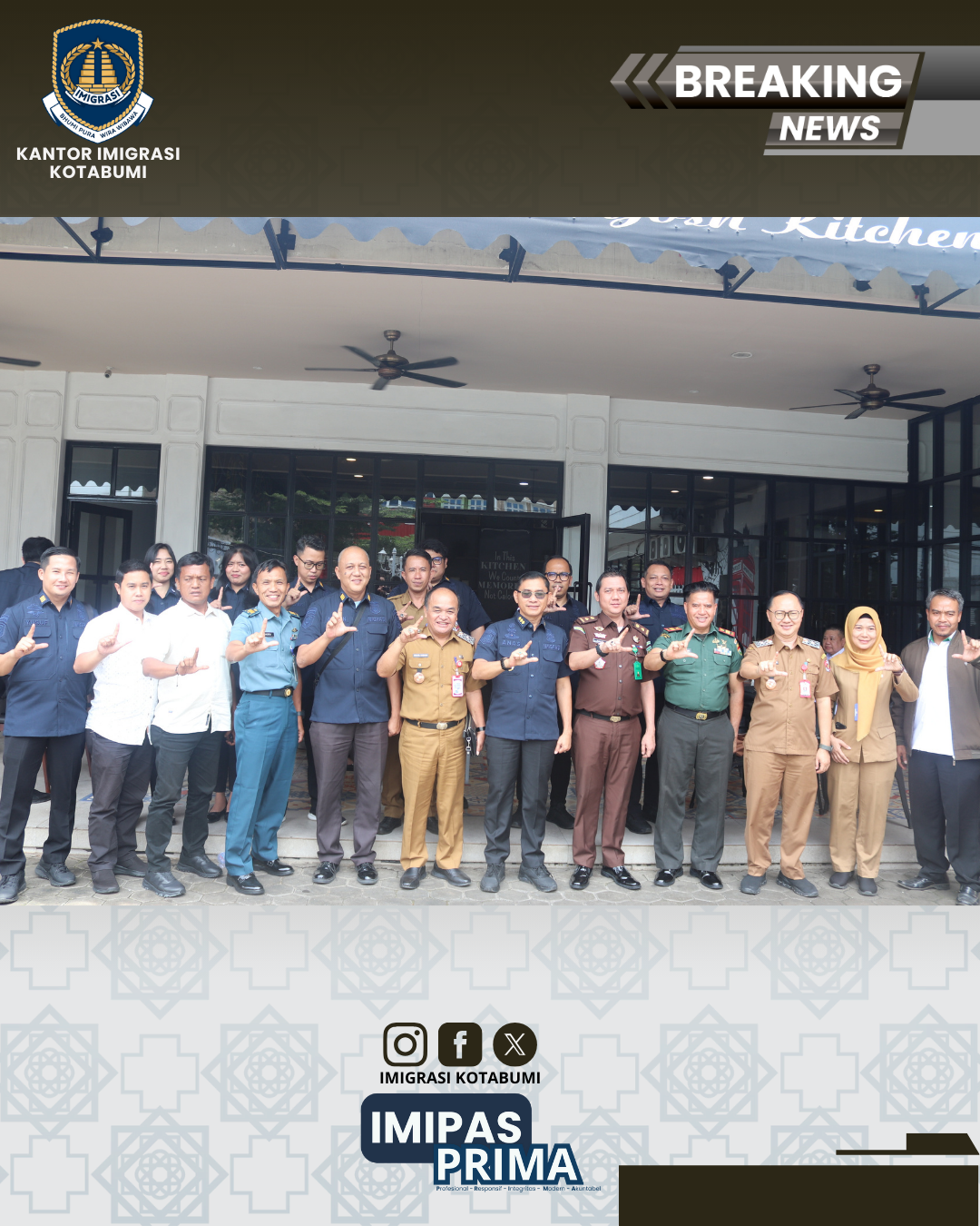 Kantor Imigrasi Kotabumi Laksanakan Operasi Gabungan Keimigrasian di Hotel Duta