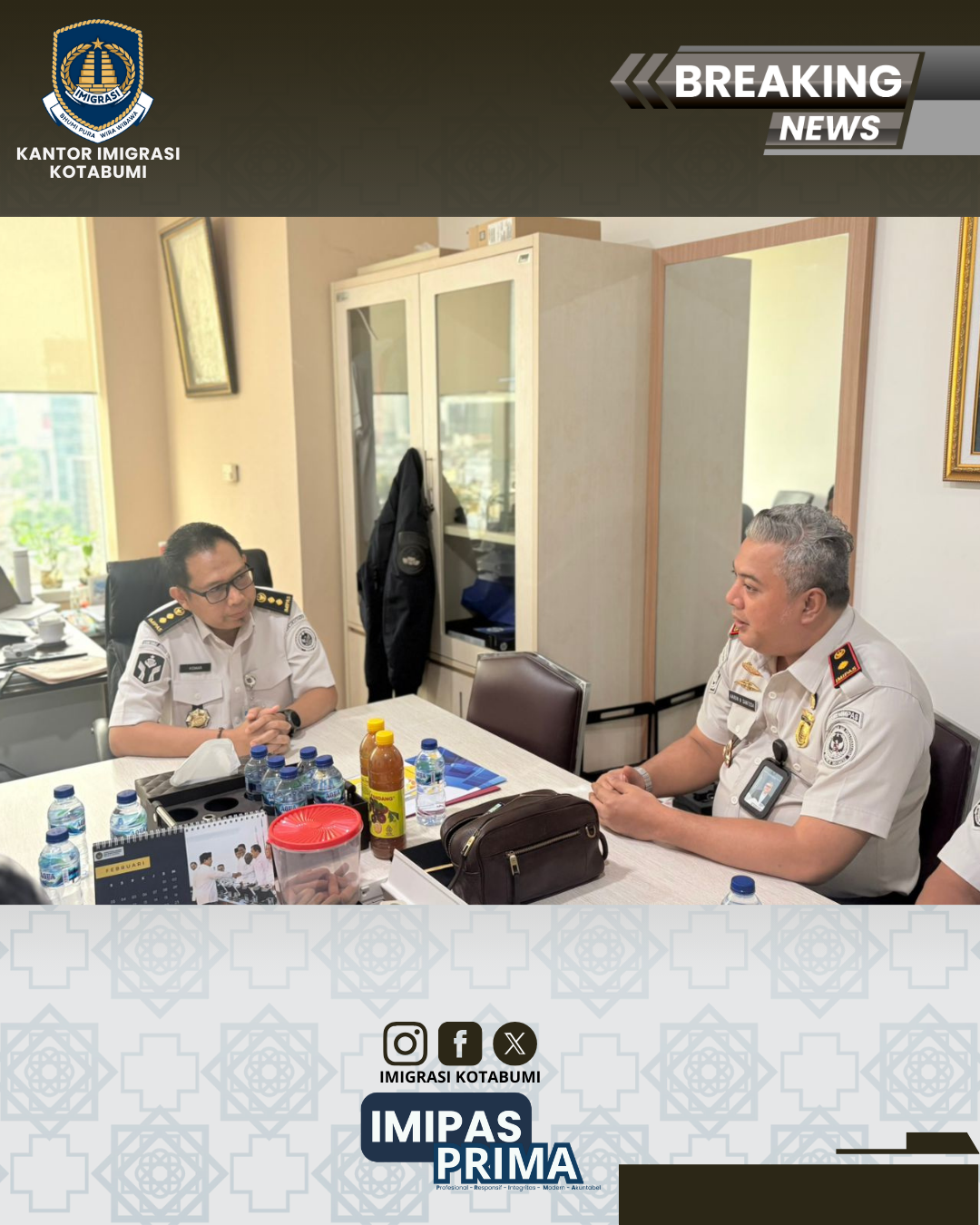 Kantor Imigrasi Kotabumi Lakukan Koordinasi Pendampingan Renovasi Gedung Bersama Kementerian PUPR