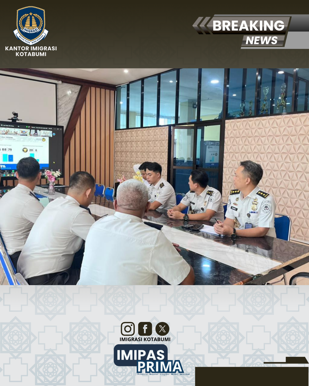 Kantor Imigrasi Kotabumi Ikuti Kegiatan Penguatan Reformasi Birokrasi Tahun 2026