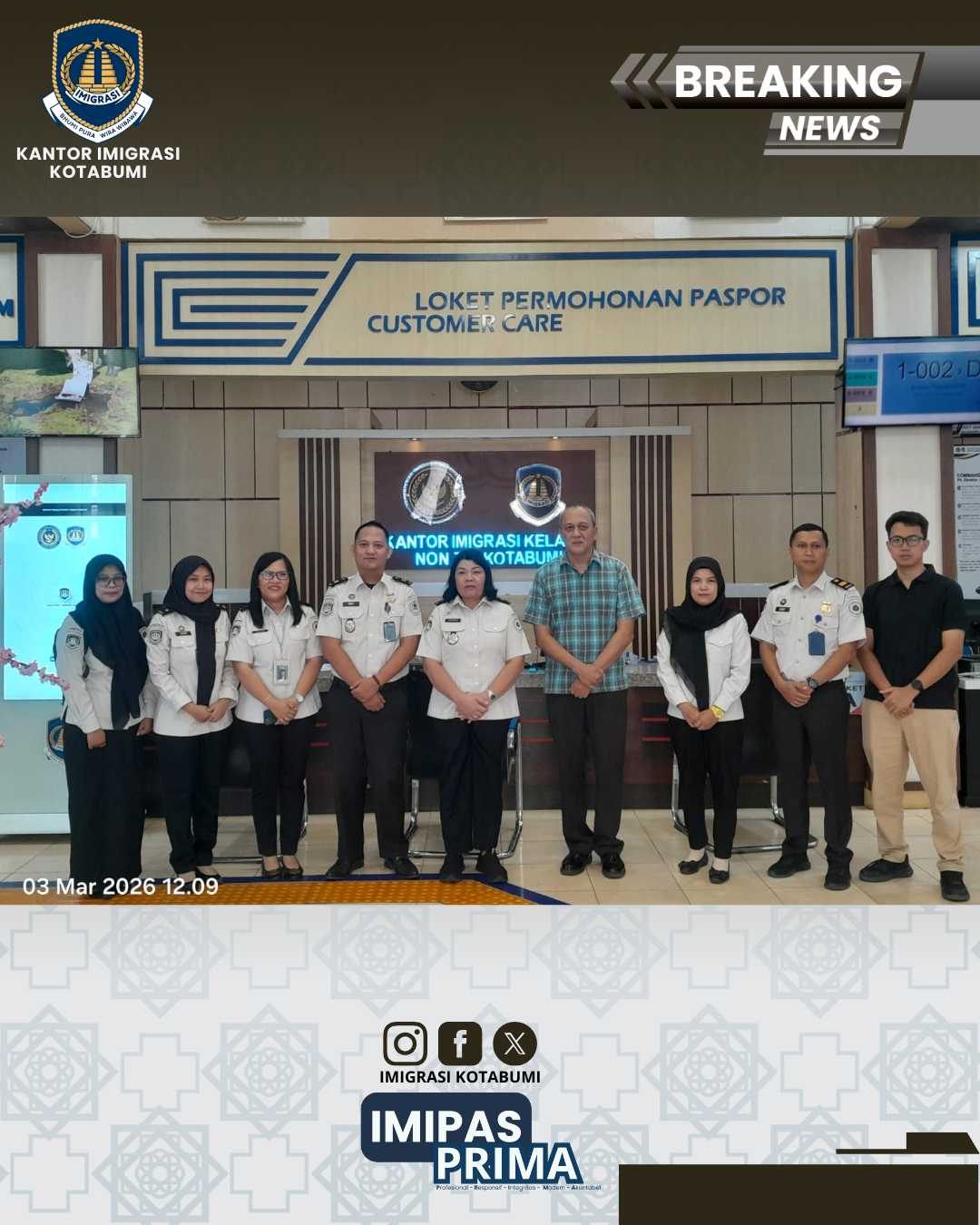 Monitoring dan Evaluasi SDM Bahas Kenaikan Pangkat dan Uji Kompetensi Pegawai Kanim Kotabumi