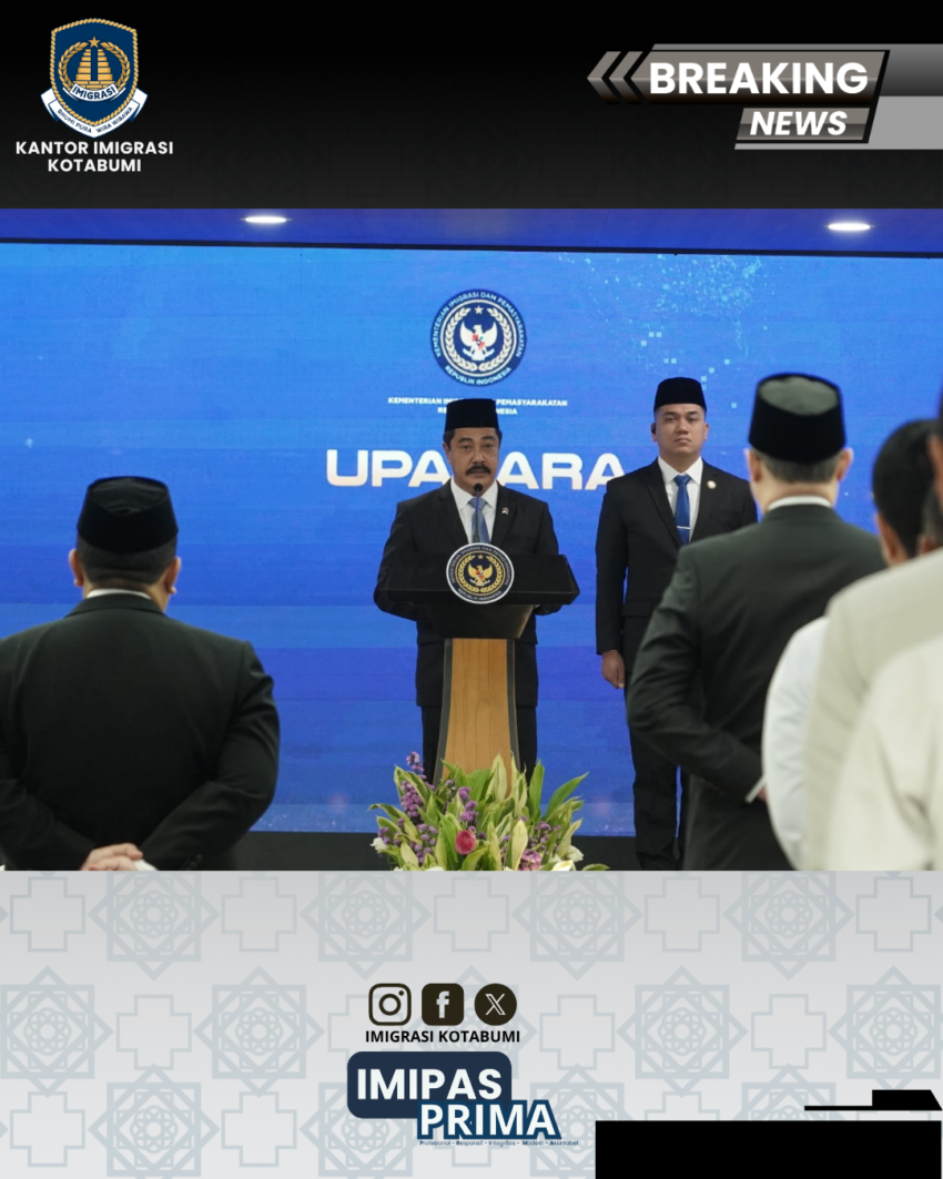 Lantik Dirjen Imigrasi Baru, Agus Andrianto Tekankan Integritas dan Pelayanan untuk Rakyat