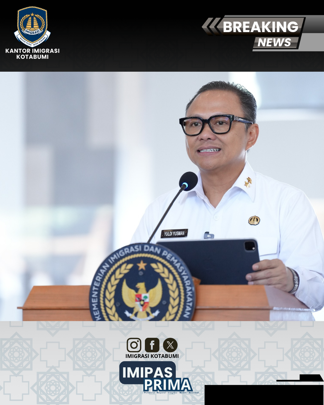 Imigrasi di Era Yuldi Yusman: Rekor PNBP dan Penguatan Penegakan Hukum