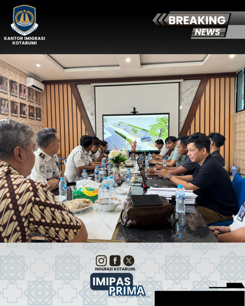 Rapat Evaluasi Perencanaan Renovasi Gedung Kantor Imigrasi Kotabumi Bersama Tim Vendor