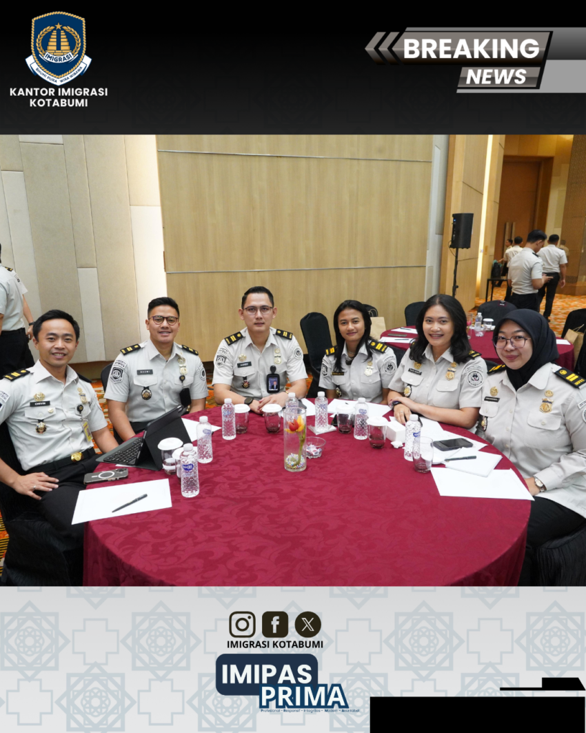 Kantor Imigrasi Kotabumi Ikuti Sosialisasi Nasional Penguatan Standar Operasional Prosedur Izin Tinggal Keimigrasian