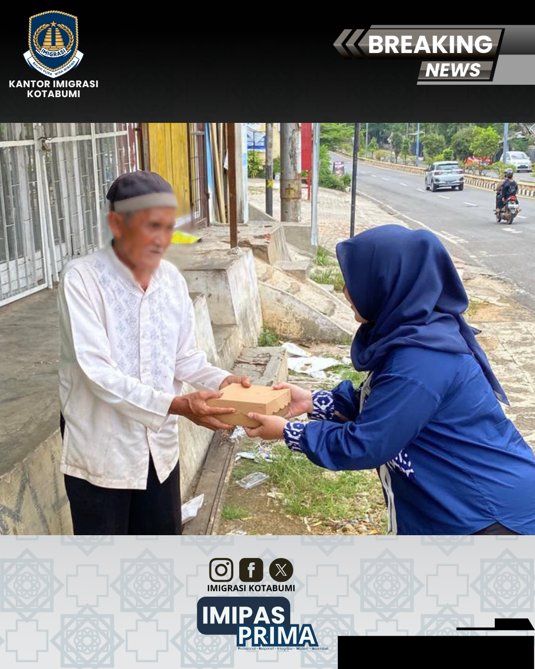 Jumat Berkah: Kantor Imigrasi Kelas II Non TPI Kotabumi Berbagi Kepedulian kepada Sesama