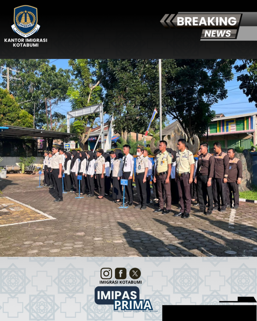 Apel Pagi Kantor Imigrasi Kotabumi: Perkuat Disiplin dan Kesiapan Menuju WBK