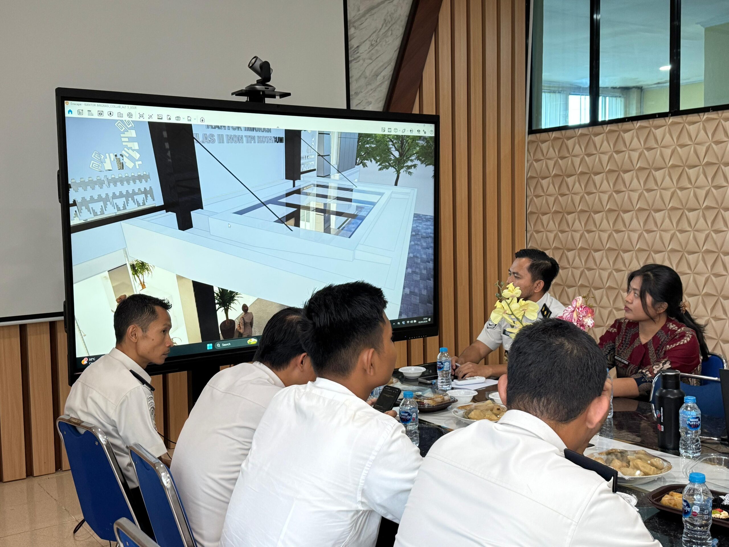 Rapat Evaluasi Perencanaan Renovasi Gedung Kantor Imigrasi Kotabumi Bersama Tim Vendor