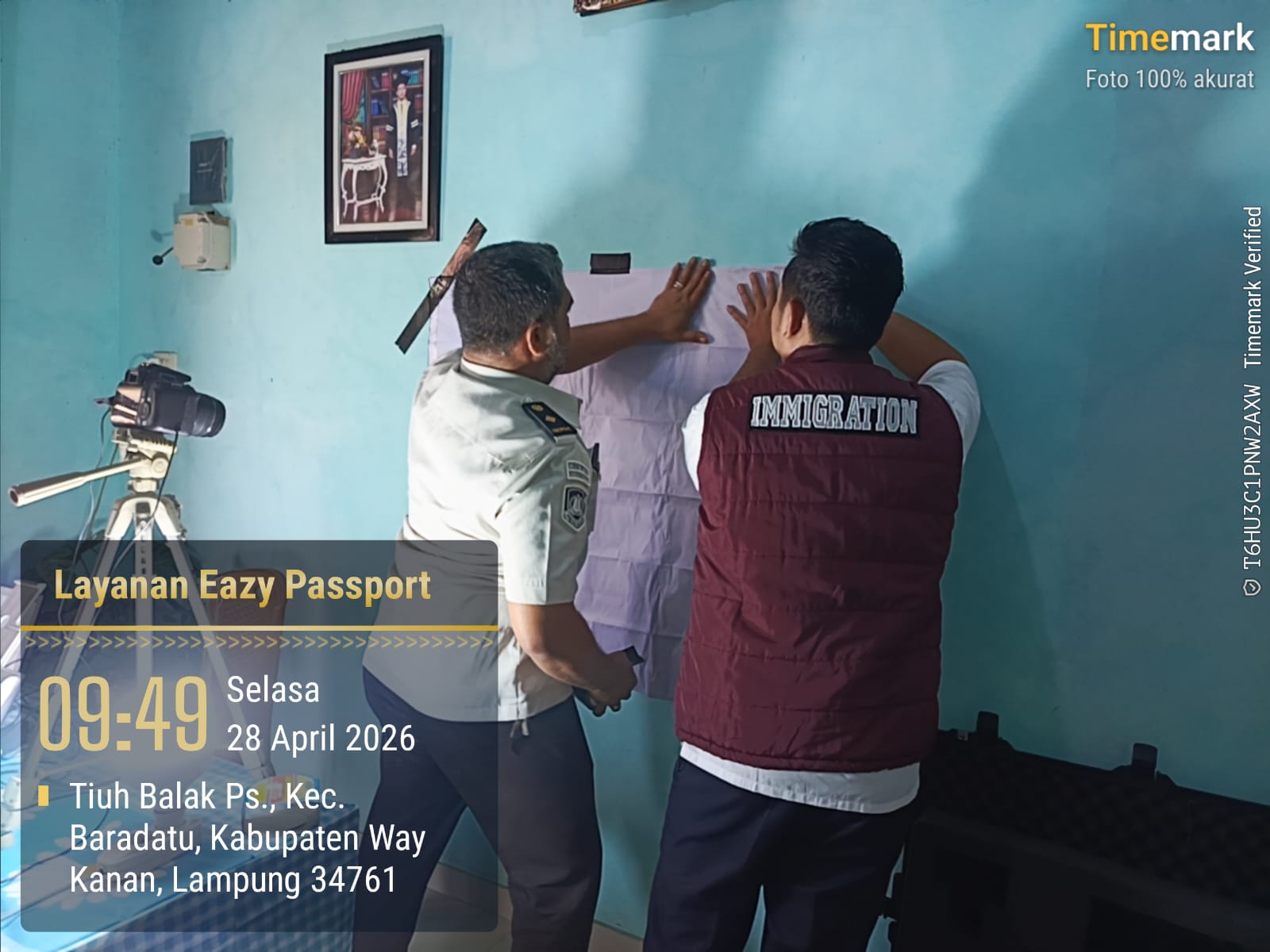 Layanan Eazy Paspor di PT. Cahaya Multazam Way Kanan, 45 Pemohon Terlayani