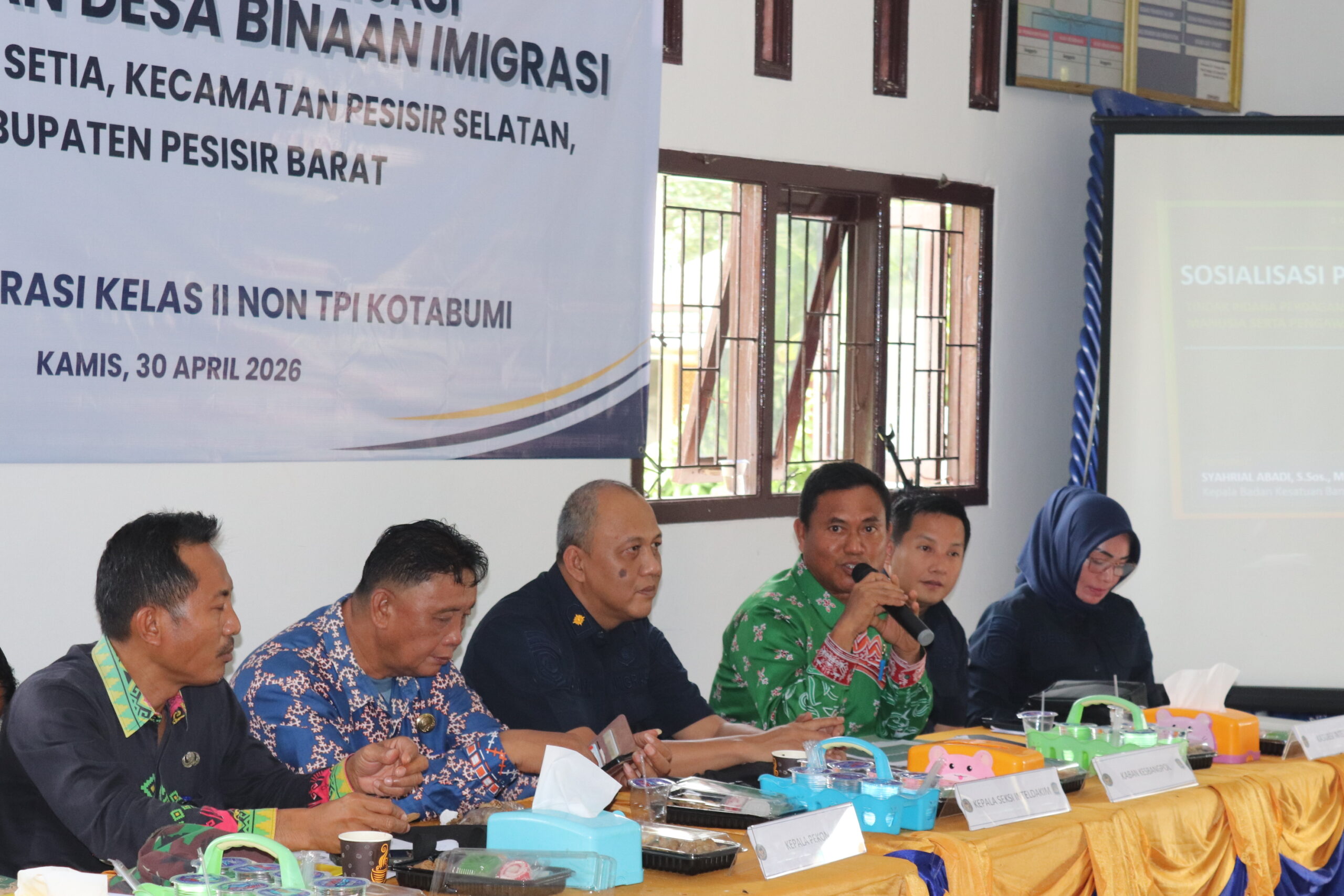 Desa Tanjung Setia Resmi Menjadi Desa Binaan Imigrasi