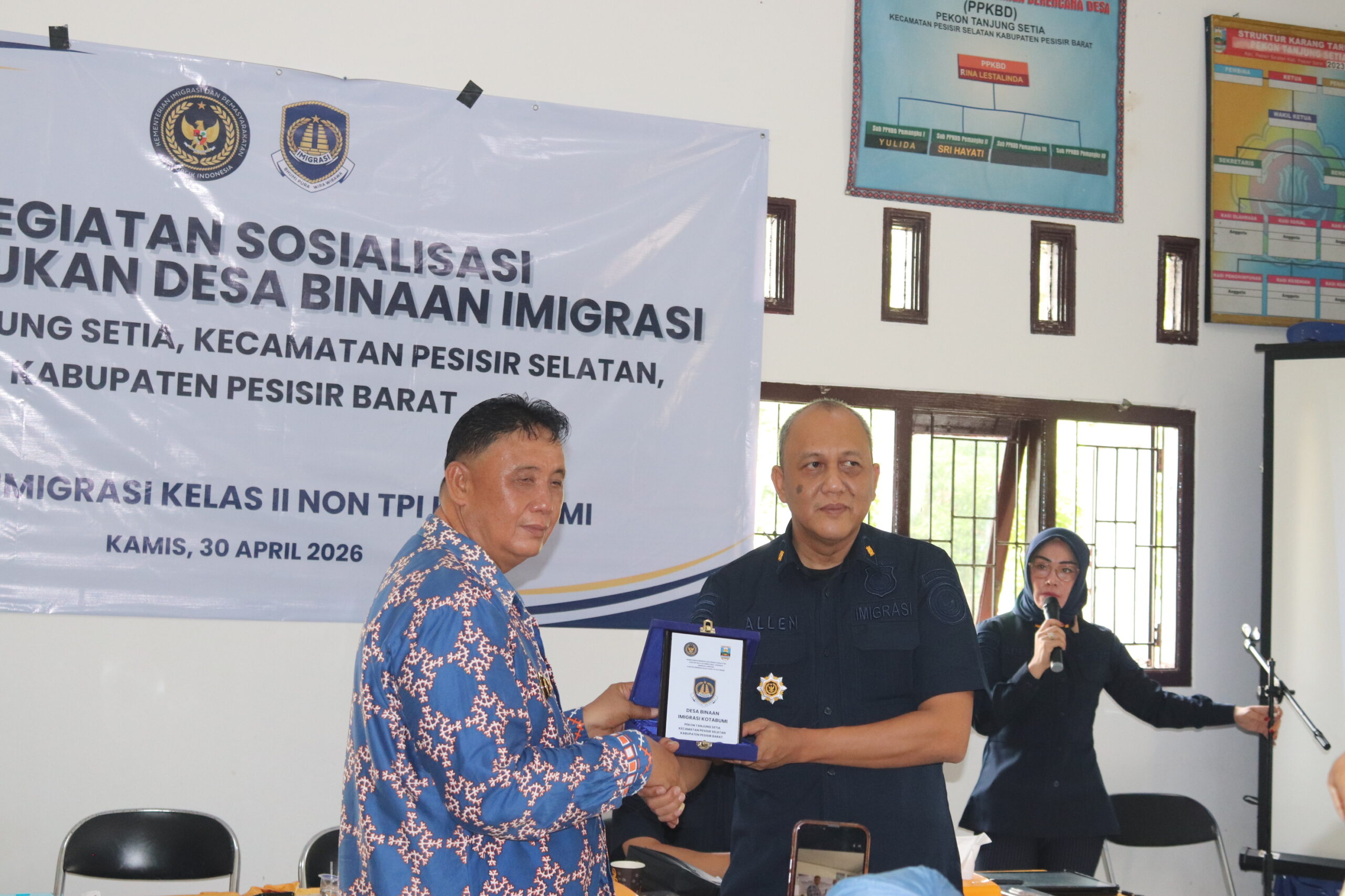 Desa Tanjung Setia Resmi Menjadi Desa Binaan Imigrasi