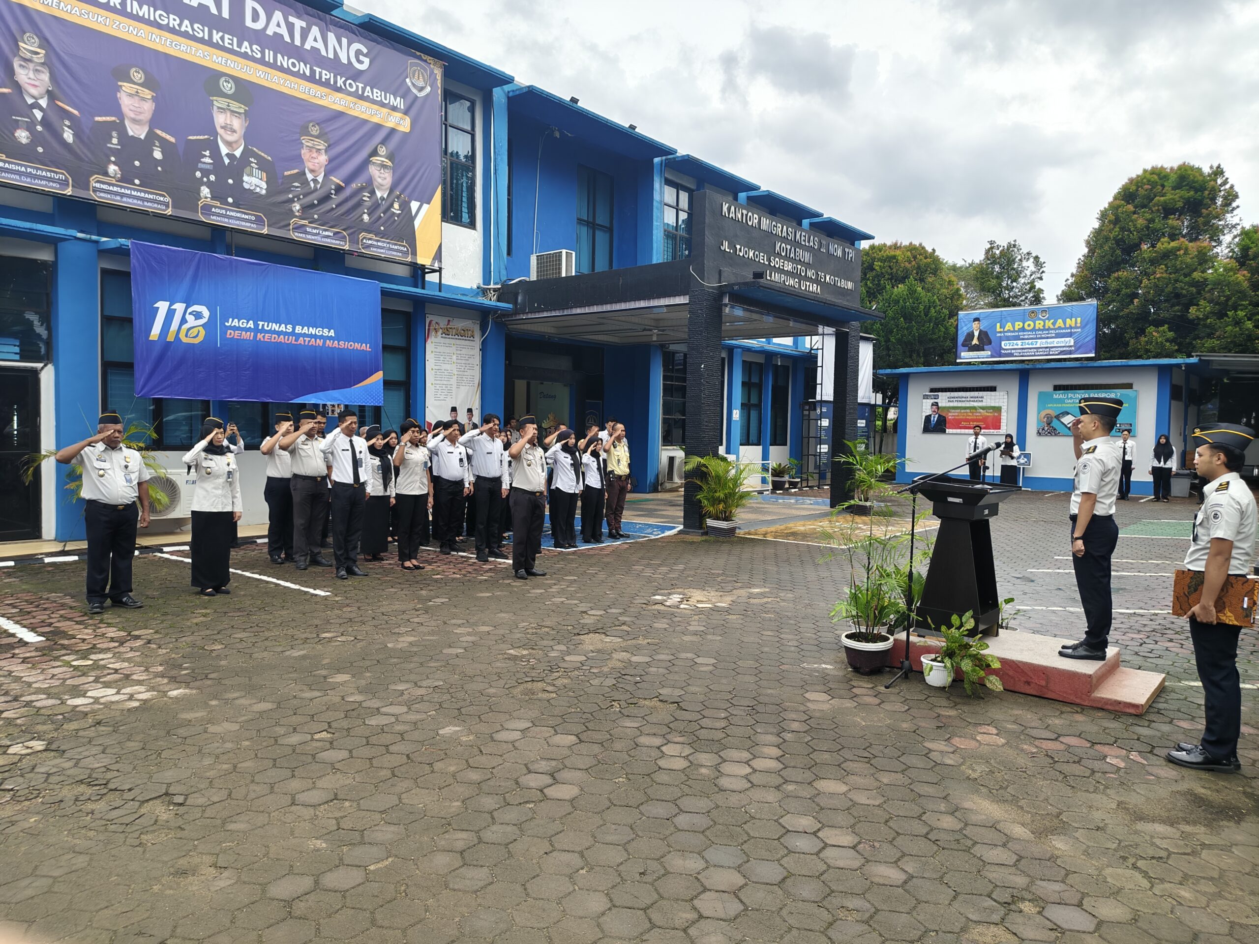 Peringatan Harkitnas ke-118, Imigrasi Kotabumi Teguhkan Semangat Nasionalisme dan Pengabdian
