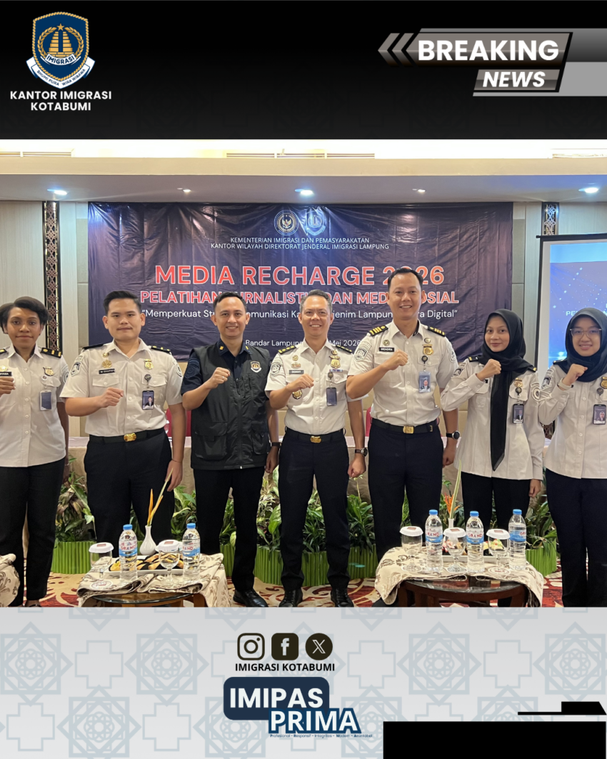 Tingkatkan Kompetensi Kehumasan, Imigrasi Kotabumi Ikuti Pelatihan Jurnalistik dan Media Sosial