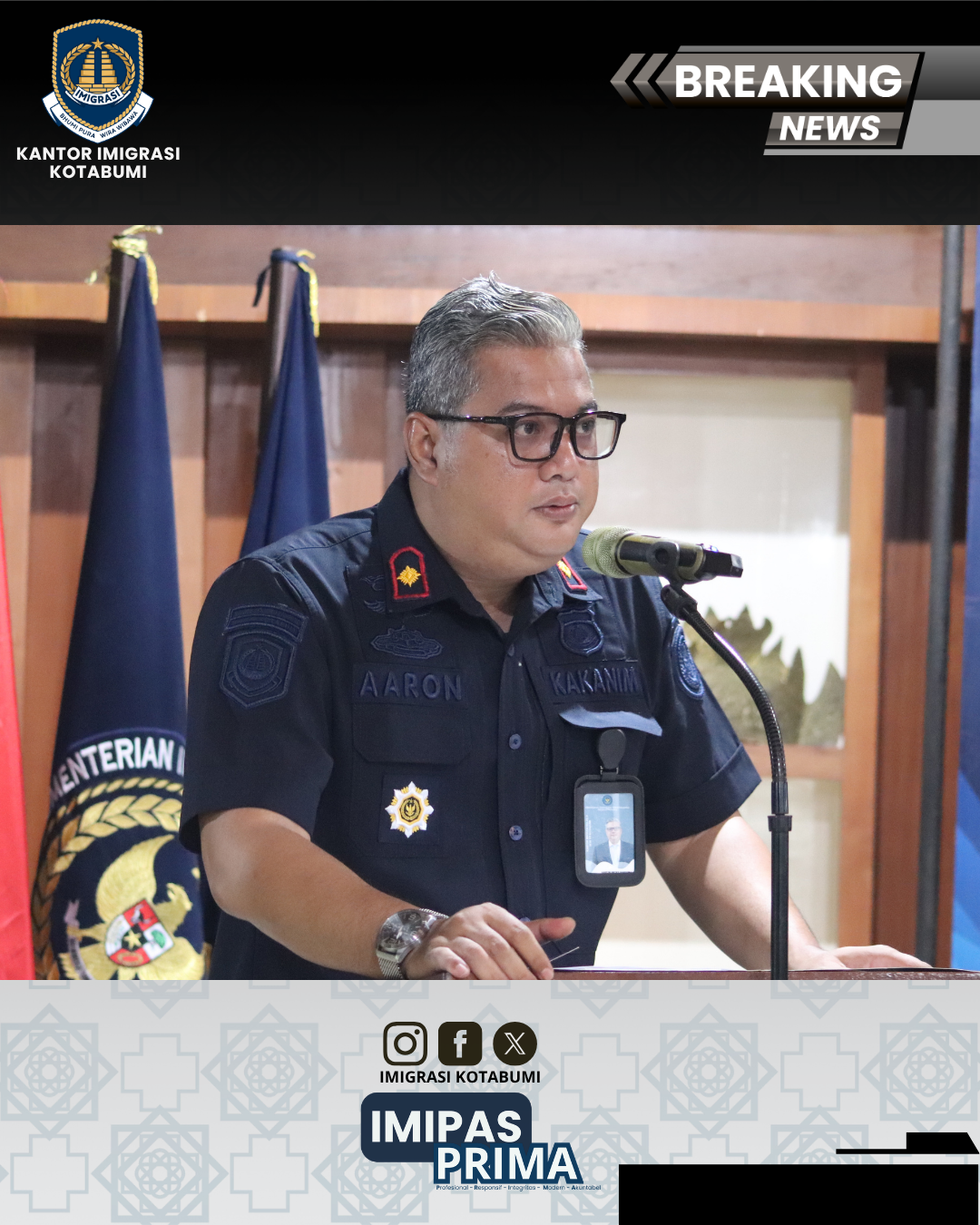 Perkuat Sinergi Pengawasan Orang Asing, Imigrasi Kotabumi Gelar Rapat Koordinasi TIMPORA Kabupaten Way Kanan
