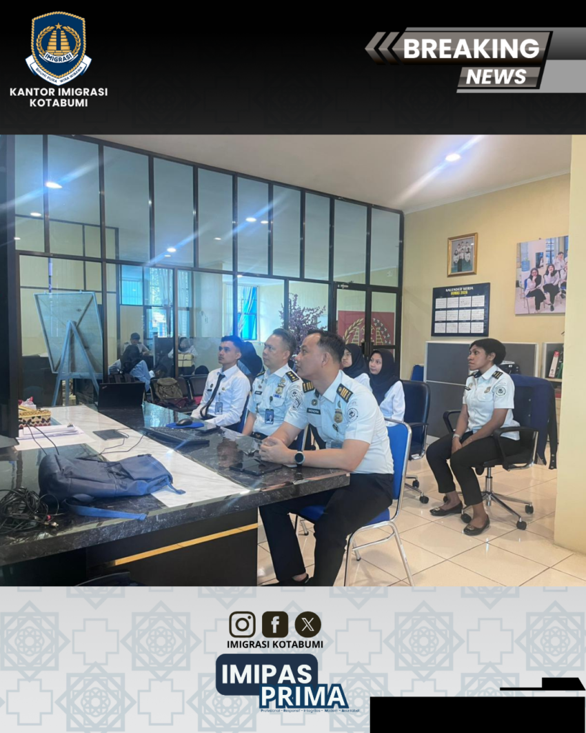 Imigrasi Kotabumi Ikuti Sosialisasi Pengelolaan Media Sosial untuk Tingkatkan Kualitas Informasi Publik