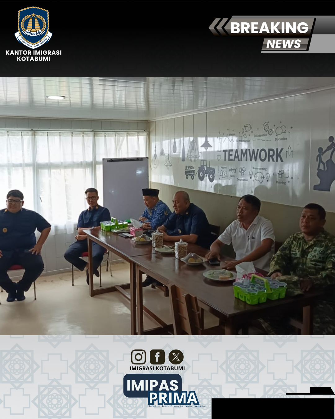 Perkuat Pengawasan Orang Asing, Imigrasi Kotabumi Gelar Operasi Gabungan di Way Kanan