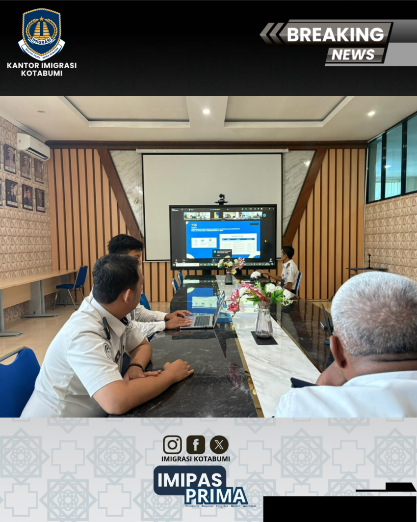 Kantor Imigrasi Kotabumi Ikuti Pengarahan dan Penguatan Kegiatan Pekerjaan Konstruksi TA 2026