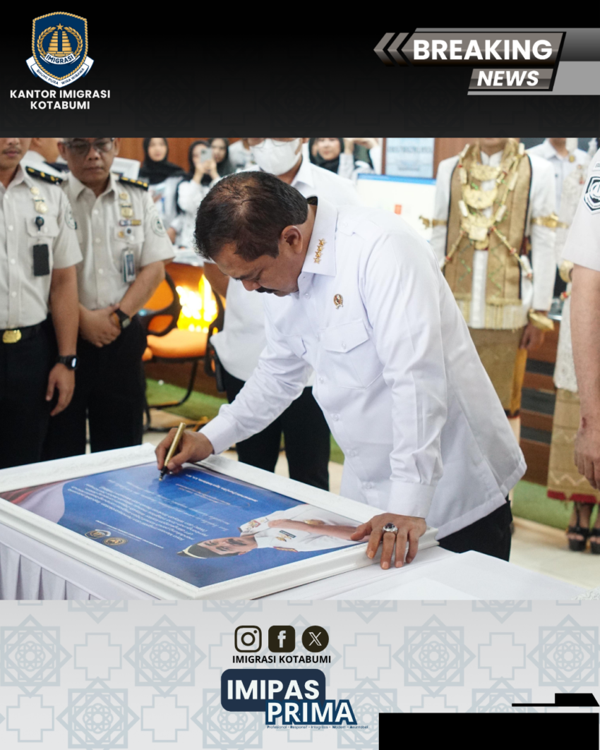 Kunjungan Kerja Menteri Imigrasi dan Pemasyarakatan RI di Lampung