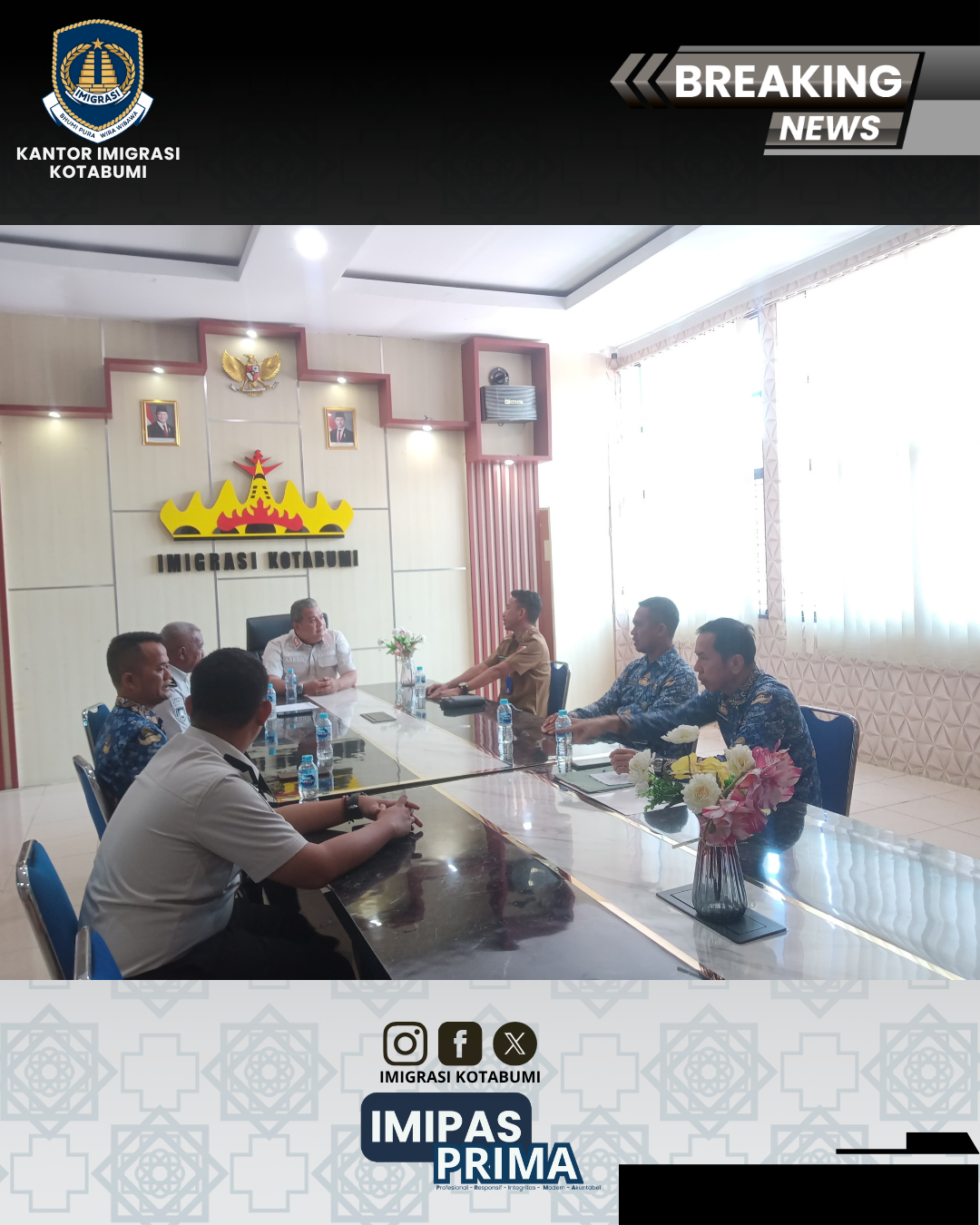 Audiensi Bersama Disnakerkop UKM Lampung Utara, Imigrasi Kotabumi Perkuat Sinergi Program Pemagangan Nasional
