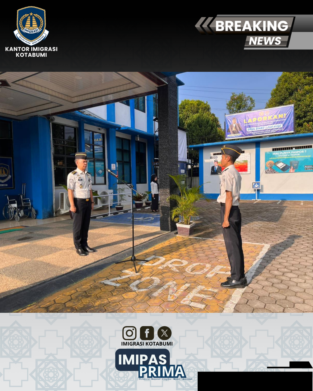 Penguatan Kebersihan, Pelayanan, dan Integritas dalam Apel Pagi Pegawai