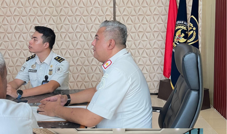 Kepala Kantor dan Jajaran Ikuti Arahan Menteri Imigrasi dan Pemasyarakatan
