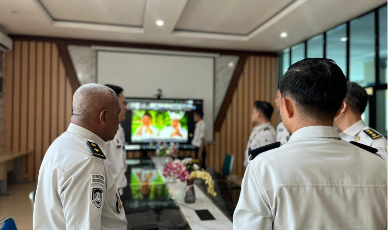 Kantor Imigrasi Kotabumi Ikuti Konsolidasi Penyelenggaraan Pelayanan Publik Secara Virtual