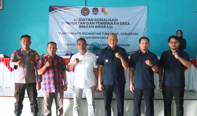 Imigrasi Kotabumi Gelar Sosialisasi Desa Binaan Keimigrasian di Desa Makarti