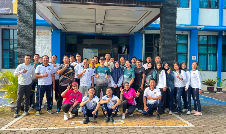 Senam Pagi Bersama Tingkatkan Kebugaran dan Semangat Kerja Pegawai