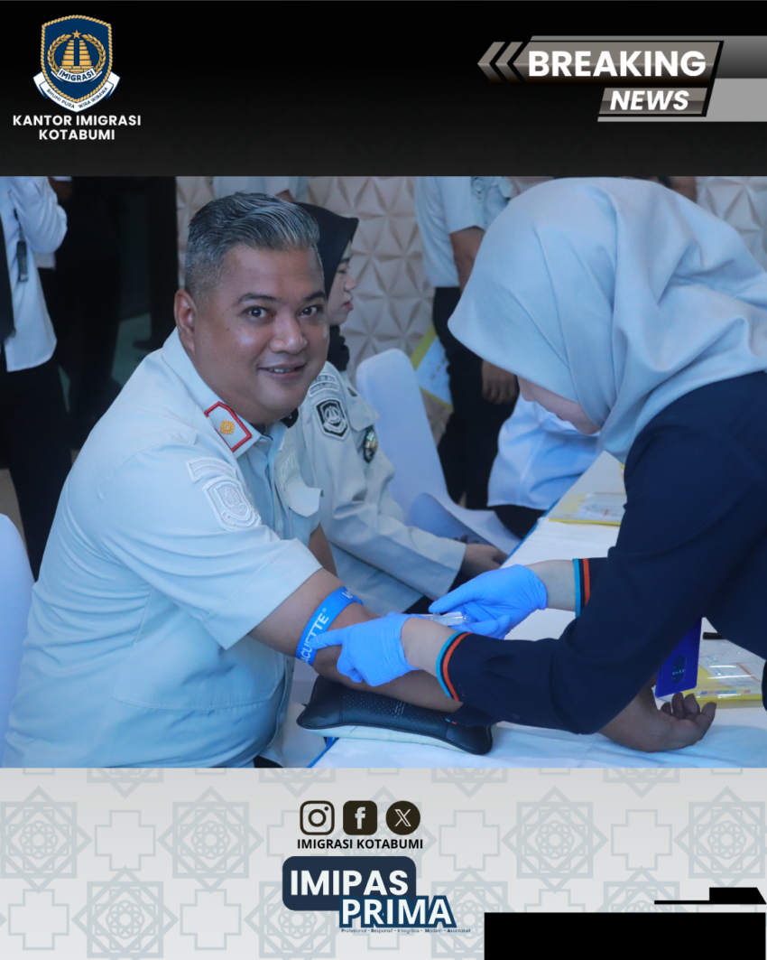 Imigrasi Kotabumi Gelar Medical Check Up Bagi Pegawai