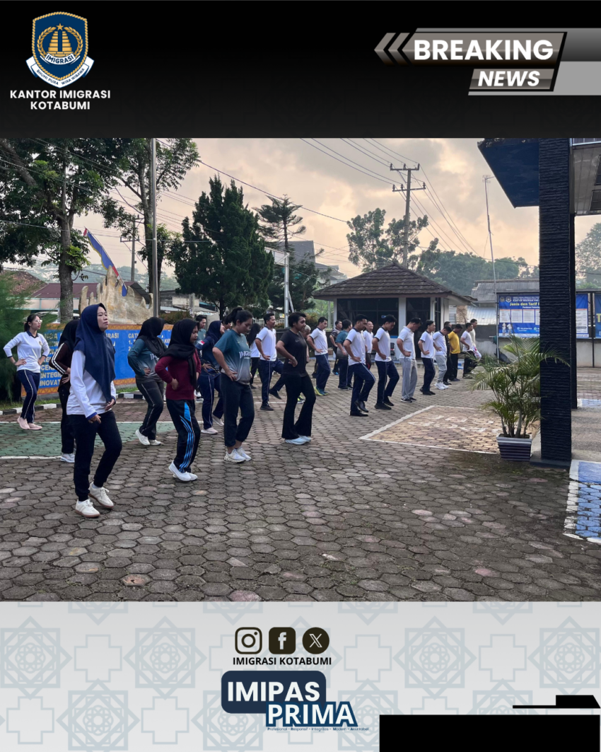 Senam Pagi Bersama Tingkatkan Kebugaran dan Semangat Kerja Pegawai