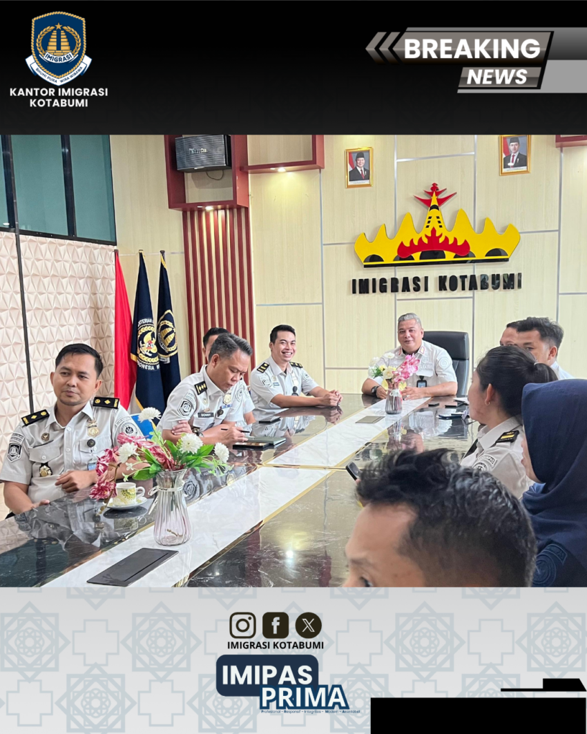 Kepala Kantor dan Jajaran Ikuti Arahan Menteri Imigrasi dan Pemasyarakatan